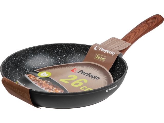 Сковорода ф 26х5.3 см, алюм., антиприг. покр., серия Hardy, PERFECTO LINEA