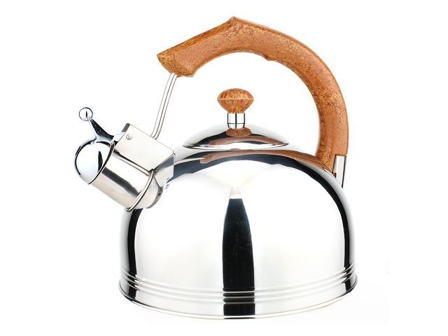 Чайник со свистком, нержавеющая сталь, 2.5 л, Puer, PERFECTO LINEA