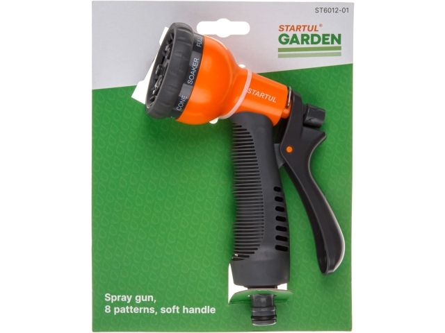 Пистолет-распылитель 8-позиц. с мягк. ручк. STARTUL GARDEN (ST6012-01)