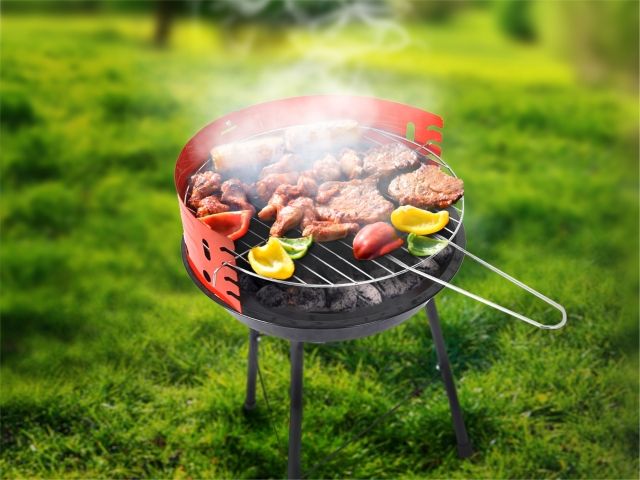 Гриль угольный разборный 35x35x56 см, BBQ, ARIZONE