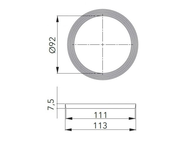 Прокладка для выпуска 3 1/2", AV Engineering