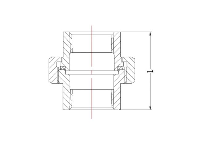 Американка под конус 1 1/2" вн.-вн. оцинкованн., AV Engineering