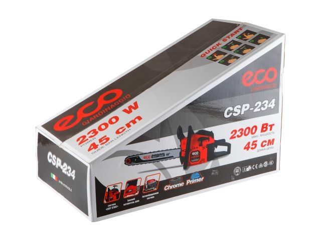 Бензопила ECO CSP-234 шина 45 см (18"), 0.325", 1.5 мм, 72 зв.