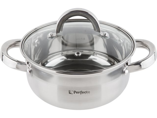 Кастрюля из нерж.стали, 1.8 л, ф 18 x 8.5 см, STARCOOK, PERFECTO LINEA