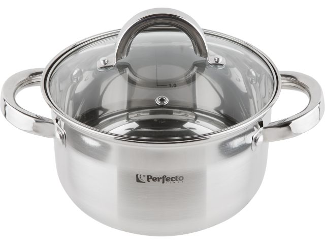 Кастрюля из нерж.стали, 2.4 л, ф 18 x 10.5 см, STARCOOK, PERFECTO LINEA