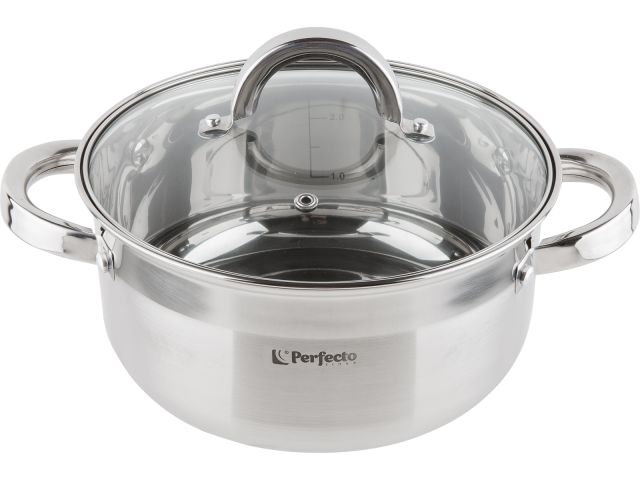 Кастрюля из нерж.стали, 2.6 л, ф 20 x 10 см, STARCOOK, PERFECTO LINEA