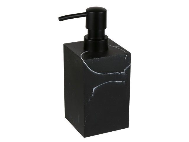 Диспенсер (дозатор) для мыла MARBLE, черный, PERFECTO LINEA
