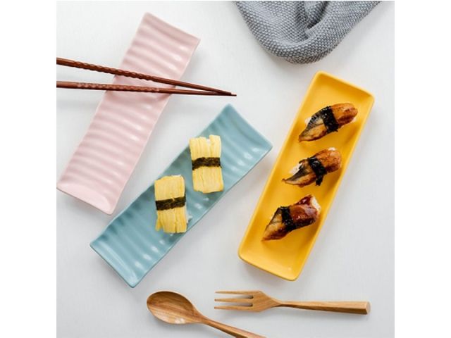 Блюдо керамическое, 23.5х7.5х2.5 см, серия ASIAN, голубое, PERFECTO LINEA