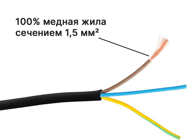 Удлинитель на катушке 20м (4 роз., 3,5кВт, с/з, ПВС 3х1,5) Юпитер