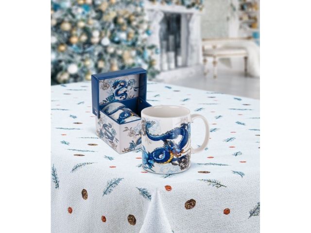 Кружка керамическая, в кор., 360 мл., BLUE DRAGON-3, PERFECTO LINEA