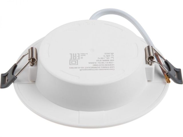 Светильник светодиодный встраиваемый круг 6 Вт 4000К, IP44 RS-R LEIDEN ELECTRIC