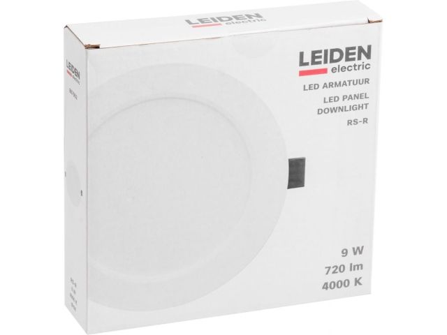 Светильник светодиодный встраиваемый круг 9 Вт 4000К, IP44 RS-R LEIDEN ELECTRIC