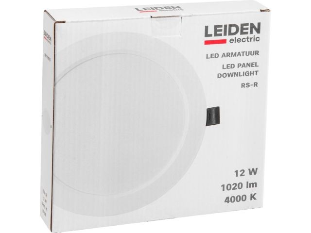 Светильник светодиодный встраиваемый круг 12 Вт 4000К, IP44 RS-R LEIDEN ELECTRIC