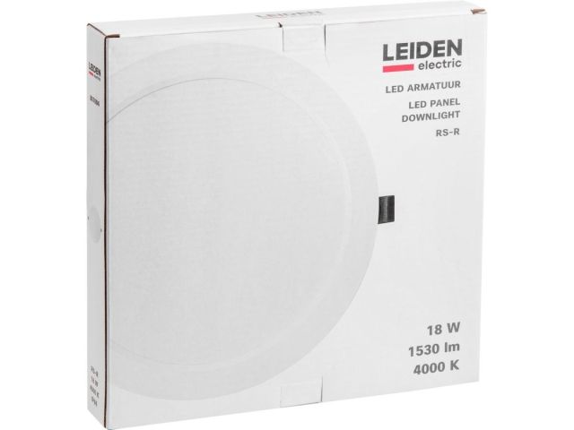 Светильник светодиодный встраиваемый круг 18 Вт 4000К, IP44 RS-R LEIDEN ELECTRIC