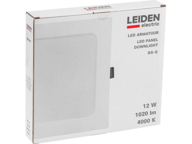 Светильник светодиодный встраиваемый квадрат 12 Вт 4000К, IP44 RS-S LEIDEN ELECTRIC