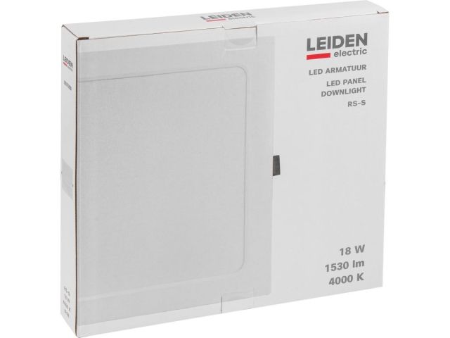 Светильник светодиодный встраиваемый квадрат 18 Вт 4000К, IP44 RS-S LEIDEN ELECTRIC