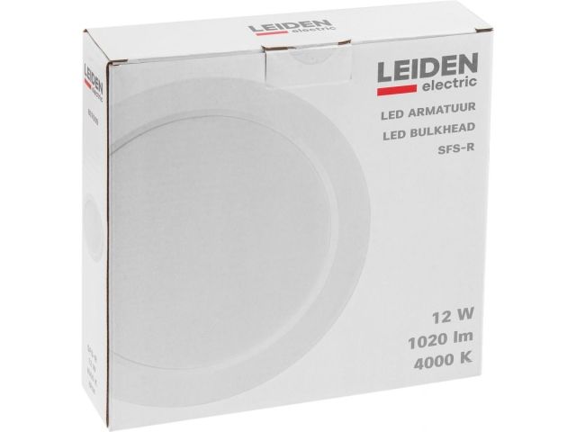 Светильник светодиодный накладной круг 12 Вт 4000К, IP44 SFS-R LEIDEN ELECTRIC