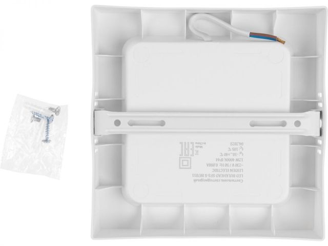 Светильник светодиодный накладной квадрат 12 Вт 4000К, IP44 SFS-S LEIDEN ELECTRIC