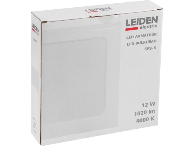 Светильник светодиодный накладной квадрат 12 Вт 4000К, IP44 SFS-S LEIDEN ELECTRIC