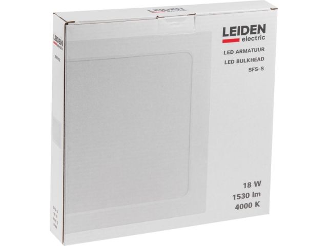 Светильник светодиодный накладной квадрат 18 Вт 4000К, IP44 SFS-S LEIDEN ELECTRIC
