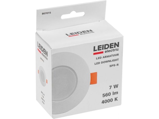 Светильник светодиодный встраиваемый круг 7 Вт 4000К, IP64 SPS-R LEIDEN ELECTRIC
