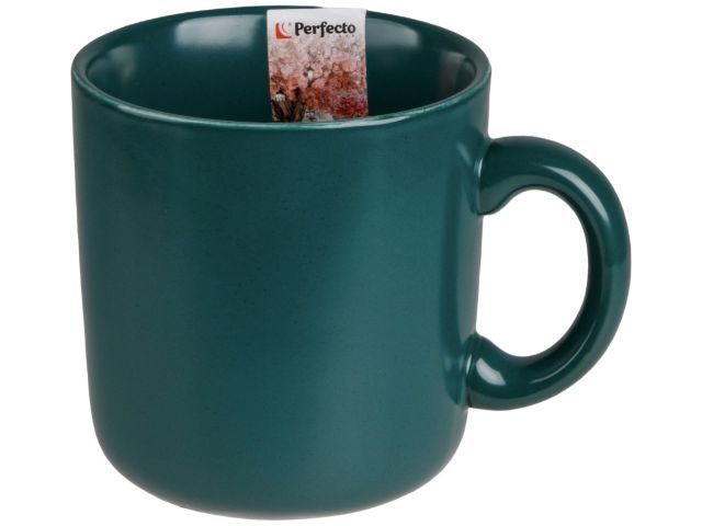 Кружка керамическая, 380 мл, серия ASIAN, зеленая, PERFECTO LINEA