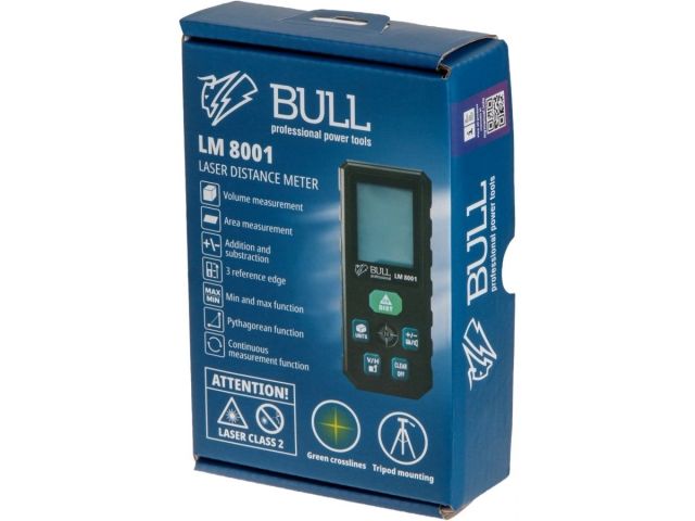 Дальномер лазерный BULL LM 8001 в кор.