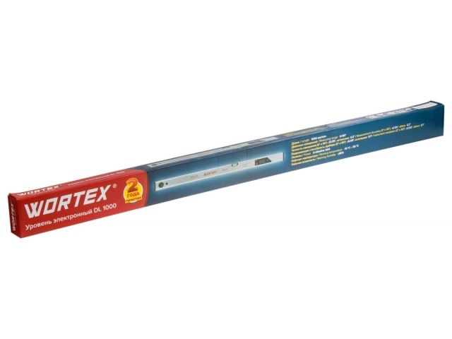 Уровень электронный WORTEX DL 1000 в кор. 4х90, погр.(0,90): 0,05,остальн.: 0,2, 1000 мм