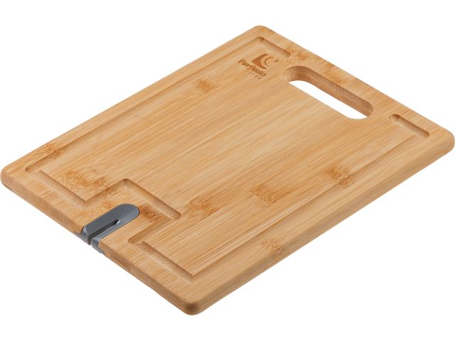 Доска разделочная из бамбука с точилкой для ножей, 28х22х1.5 см, BAMBOO, PERFECTO LINEA