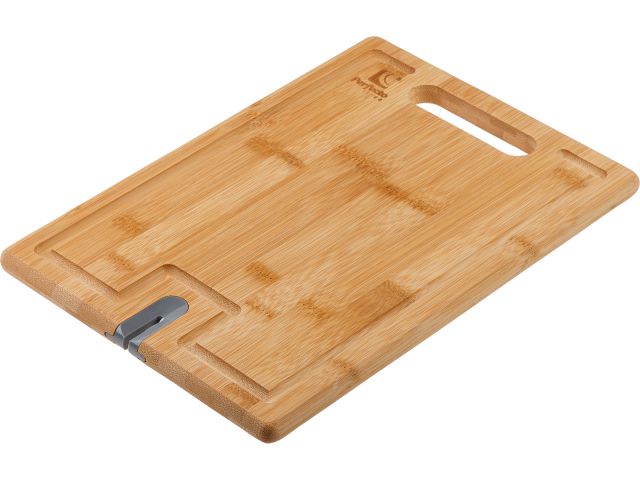 Доска разделочная из бамбука с точилкой для ножей, 33х23х1.5 см, BAMBOO, PERFECTO LINEA