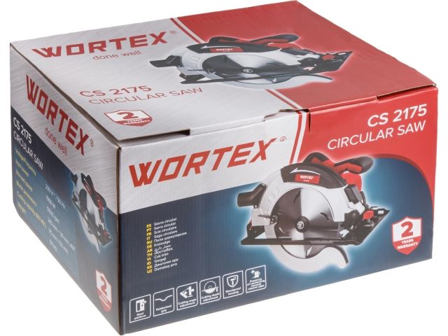 Циркулярная пила WORTEX CS 2175 в кор. 1900 Вт, 210 мм, до 75 мм