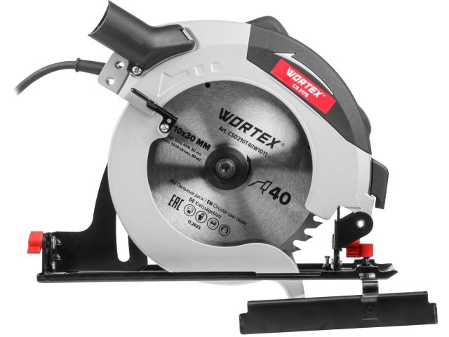 Циркулярная пила WORTEX CS 2175 в кор. 1900 Вт, 210 мм, до 75 мм