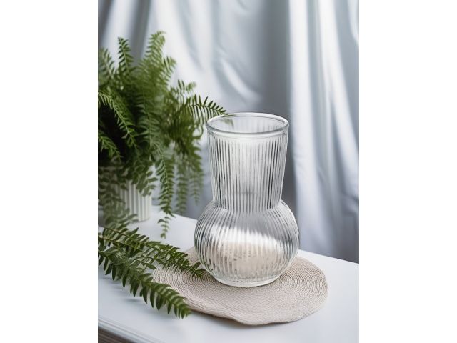 Ваза для цветов, стеклянная, 19х11,5 см, серия Floral, PERFECTO LINEA