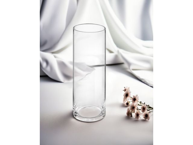 Ваза для цветов, стеклянная, 35х12 см., серия Crystal, PERFECTO LINEA
