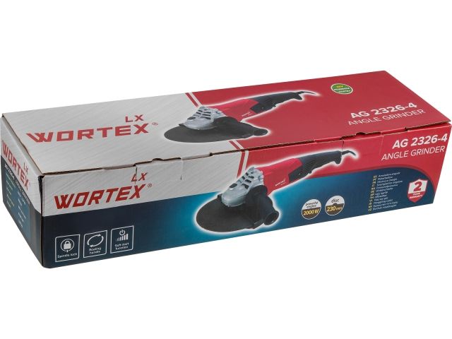 Двуручная углошлифмашина WORTEX LX AG 2326-4 в кор.