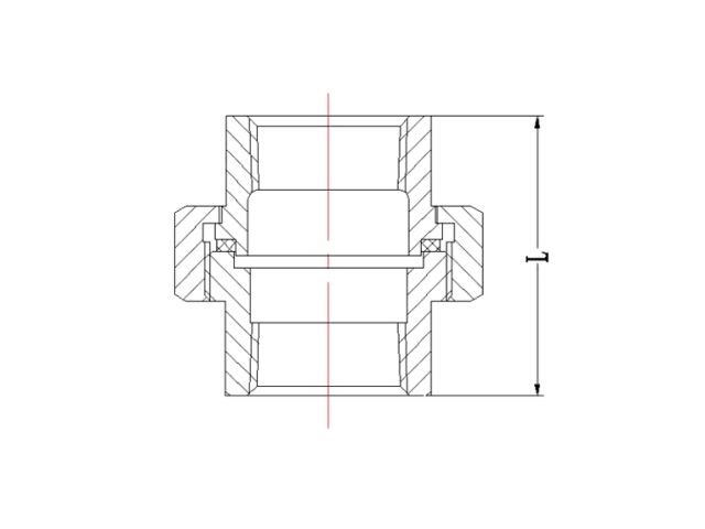 Американка под конус 3/4" вн.-вн. чугун оцинк., (2 шт. инд. упак.), AV Engineering