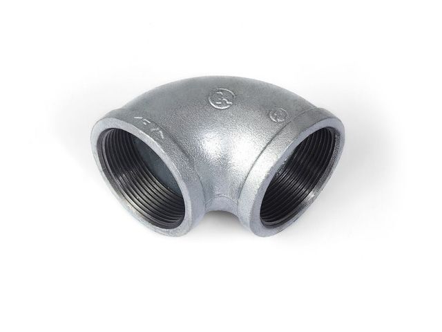 Колено 3/4" вн. чугун оцинк., (2 шт. инд. упак.), AV Engineering