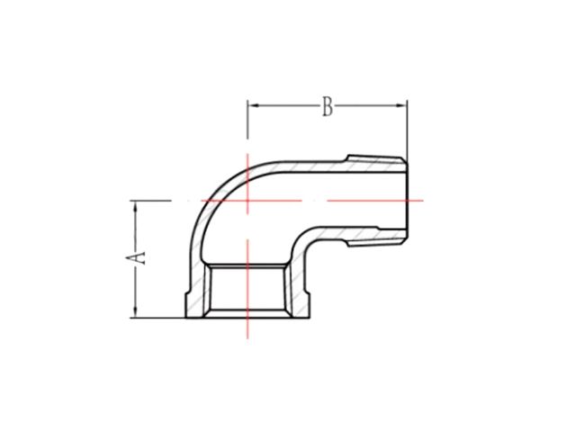 Колено 3/4" вн.-нар. чугун оцинк., (2 шт. инд. упак.), AV Engineering
