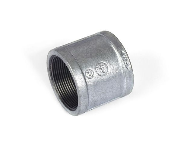 Муфта 1/2" вн.-вн. чугун оцинк., (2 шт. инд. упак.), AV Engineering