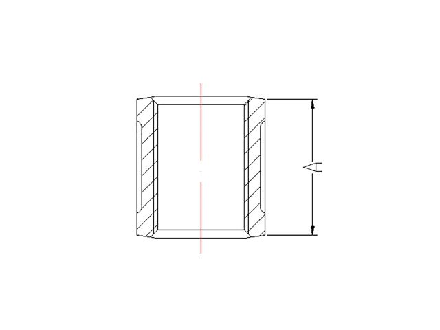 Муфта 3/4" вн.-вн. чугун оцинк., (2 шт. инд. упак.), AV Engineering