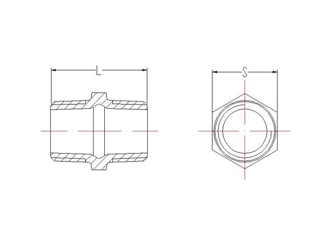 Ниппель 3/4" нар.-нар. чугун оцинк., (2 шт. инд. упак.), AV Engineering