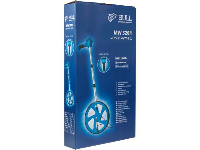Колесо измерительное (курвиметр) BULL MW 3201 в кор. LCD дисплей, 318 мм, 620-1000 мм - высота