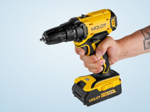 Аккум. дрель-шуруповерт MOLOT MBD 1815 Li в чем.