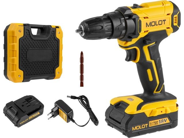 Аккум. дрель-шуруповерт MOLOT MBD 1815 Li в чем.