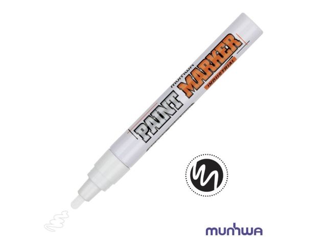 Маркер-краска промышленный белый MUNHWA INDUSTRIAL