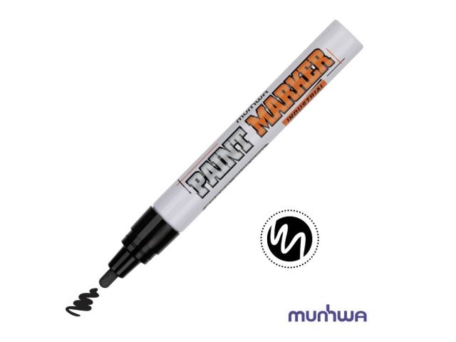 Маркер-краска промышленный черный MUNHWA INDUSTRIAL