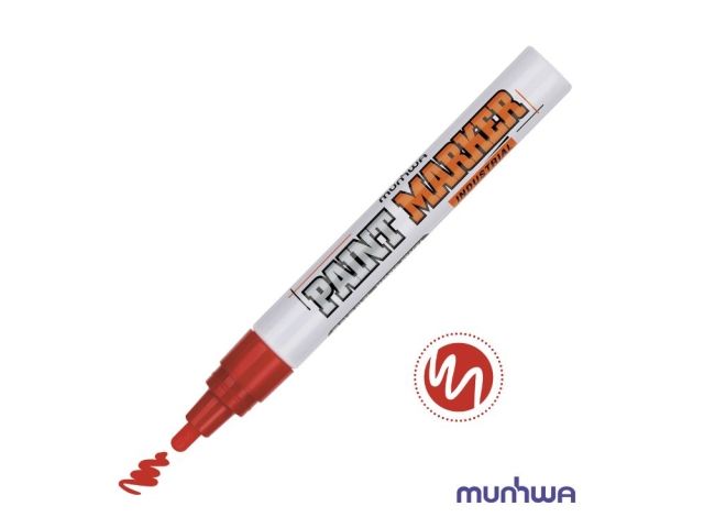 Маркер-краска промышленный красный MUNHWA INDUSTRIAL