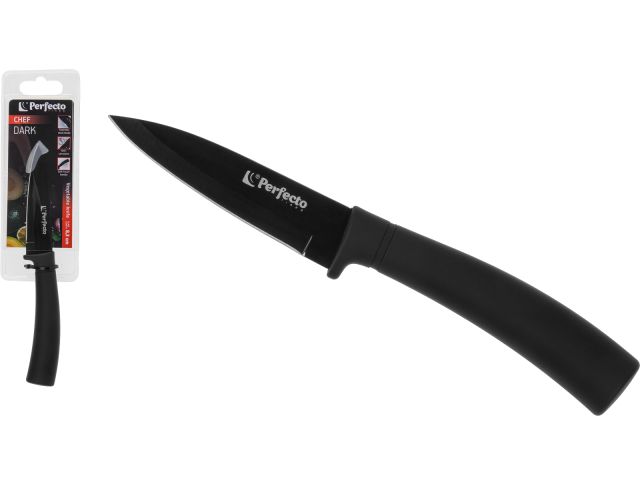 Нож кухонный для овощей 8,3 см, серия CHEF dark, PERFECTO LINEA