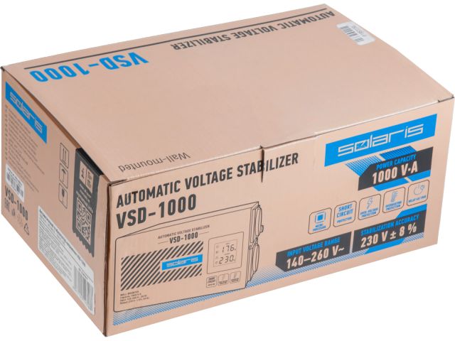 Стабилизатор напряжения Solaris VSD-1000