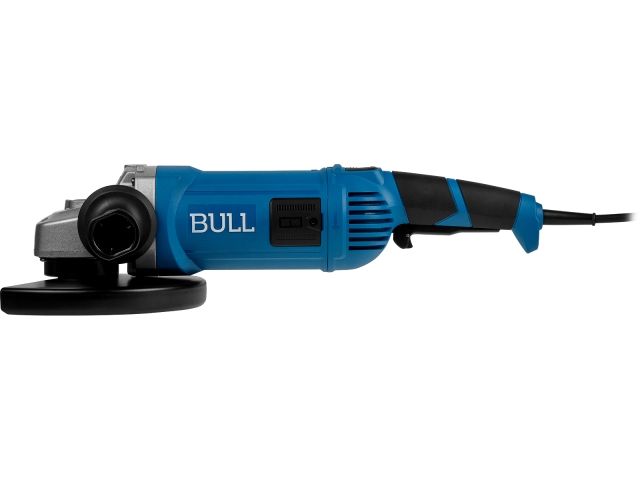 Двуручная углошлифмашина BULL WS 2303 в кор. 2200 Вт, 230 мм, 6600 об/мин, пылезащ., 4м кабель